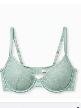 VICTORIA'S SECRET lace Bra green bra size 36D